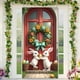 thumbnail image 5 of pstuiky Cortina de puerta de Pascua adecuada para grandes suministros de fiesta decoración de pared de jardín fondo de decoración navideña, 5 of 6