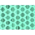 thumbnail image 1 of Ahgly Company Machine Washable Indoor Rectangle Solid Turquoise Blue Modern Area Rugs, 2' x 4', 1 of 4