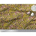 thumbnail image 2 of Soimoi Yellow Heavy Canvas Fabric Leopard Animal Skin Print Fabric by the Yard 58 Inch Wide, 2 of 3