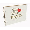 thumbnail image 7 of Darling Souvenir Personalized Engraved Laser Cut Wedding Guest Book Wooden Cover Sign-in Book Registry Guestbook Scrapbook-Y8, 7 of 7