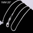 thumbnail image 5 of Grandest Birch 16 Inch - 24 Inch Women Silver Plated Snake Chain Necklace Jewelry Copper, Silver Plated Gold, 5 of 7