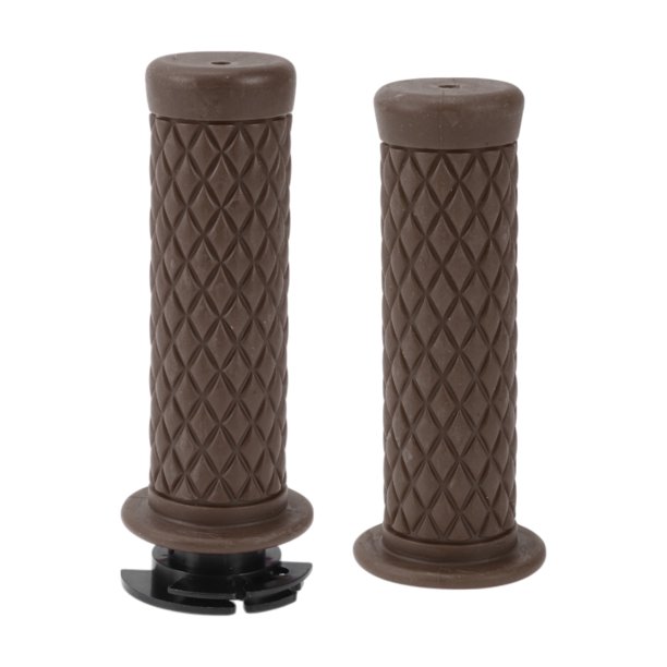 Kit de Cubiertas de Empuñaduras de Mano para Motocicleta Unique Bargains 7/8" 22mm 15/16" 24mm Antideslizante TPU para Manillar de Motocicleta Scooter Bicicleta ATV Marrón Oscuro 1 Juego
