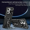 thumbnail image 5 of For Xiaomi Poco X5 5G/Redmi Note 12 4G/5G (Global) Kickstand Case Slide Lens Shield PC+TPU Cover, 5 of 5