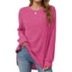 thumbnail image 1 of Blusa Informal con Cuello Redondo y Ligera para Mujer, Color Rojo Rosa M, 1 of 8
