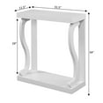 thumbnail image 6 of Pemberly Row Modern Console Table in White Wood Finish, 6 of 7