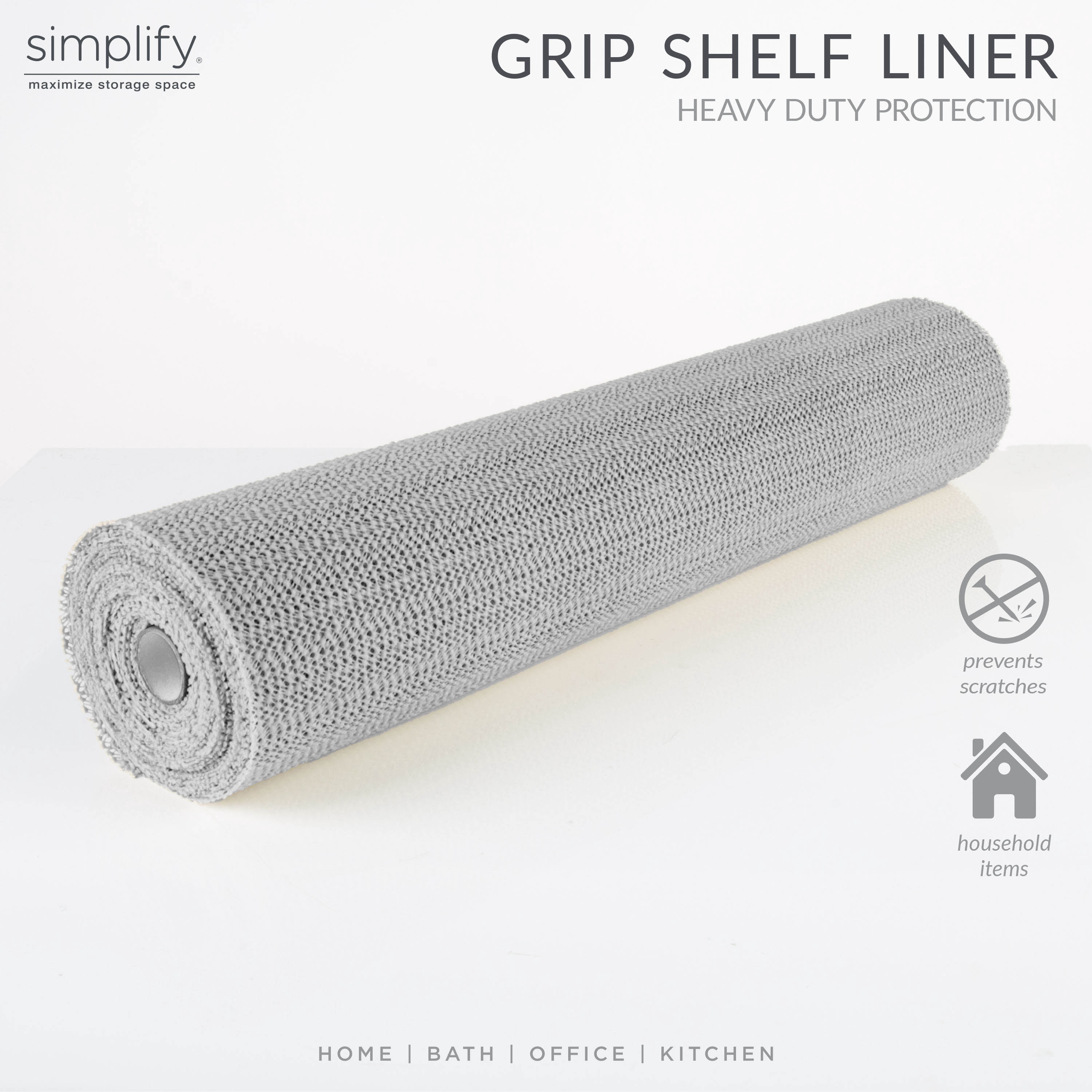 Simplify 40sqft. Heavy Duty Grip Liner in Grey
