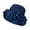 Navy Blue, variant on Ladies French Floral Embellished Wide Brim Sun Hat Netted Beach - Vintage Elegant Summer Sun Protection