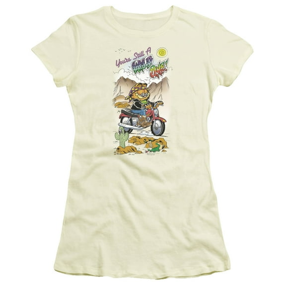 Garfield Wild One S/S Junior Women's T-Shirt Sheer-Cream