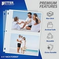 thumbnail image 5 of Better Office Products 5 x 7 Photo Album Refill Sheets, Holds 400 Photos (100 Pack), 5 of 6