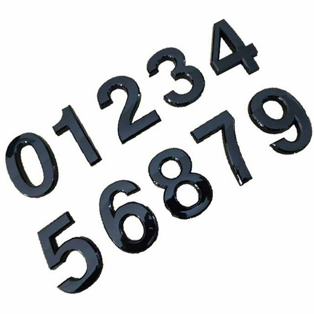 Bangcool House Number Waterproof Self-Adhesive 10PCS Door Number Address Number Sticker