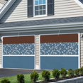 thumbnail image 3 of Blue Brown Flowers Garage Door Cover Banner 7 x 16 FT, Classic Botanical Art Elegant Garage Door Curtains Backdrop with Grommets for Indoor Outdoor Wall Party Porch Yard Decorations Background, 3 of 9