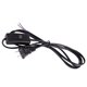thumbnail image 3 of 2X Enchufe de EE.UU. 1.8M Cable de Alimentacion Interruptor de Boton Encendido / Apagado AC110V 3A AC250V 6A Negro, 3 of 9