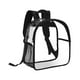 thumbnail image 3 of Mochila transparente impermeable de PVC para mujer Negro, 3 of 9