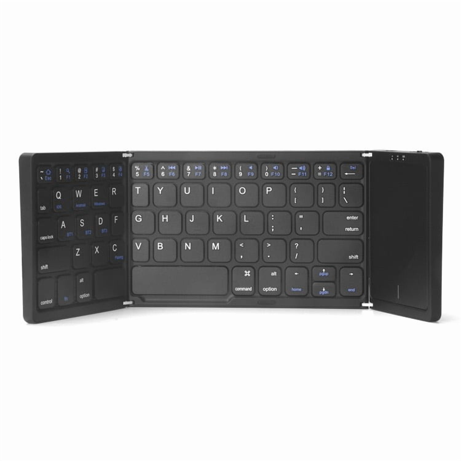 B089T Folding Wireless Keyboard with Touchpad Foldable Bluetooth Keyboard  for IOS Android Windows ipad Tablet