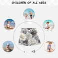 thumbnail image 6 of Kids' Beach Pants Comfortable Swim Trunks Ink Wash Style Roses Shorts for Pool Vacation and Lounge Wear Medium, 6 of 8