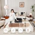 thumbnail image 3 of Manfei Mid Century Ombre Twin Comforter Sets, Brown Black Beige Oil Painting Bedding Set, Black Reversible 2-Piece, 1 Comforter and 1 Pillowcase, 3 of 6