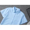 thumbnail image 2 of Japanese School Uniform Girl And Boy School Tops Short Long Sleeve Cotton Shirt Women Men Oversize XS-5XL Sky Blue Work Uniform, 2 of 5