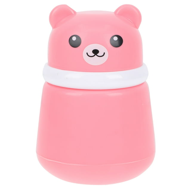 1ensemble Boîte à Houppette Rose en Forme d'Ours pour Bébés Usage Domestique Certifié FDA