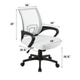 thumbnail image 7 of Furmax Mid Back Home Office Chair Mesh Desk Chair Ergonomic Swivel Task Chair with Lumbar Support, White, 7 of 7