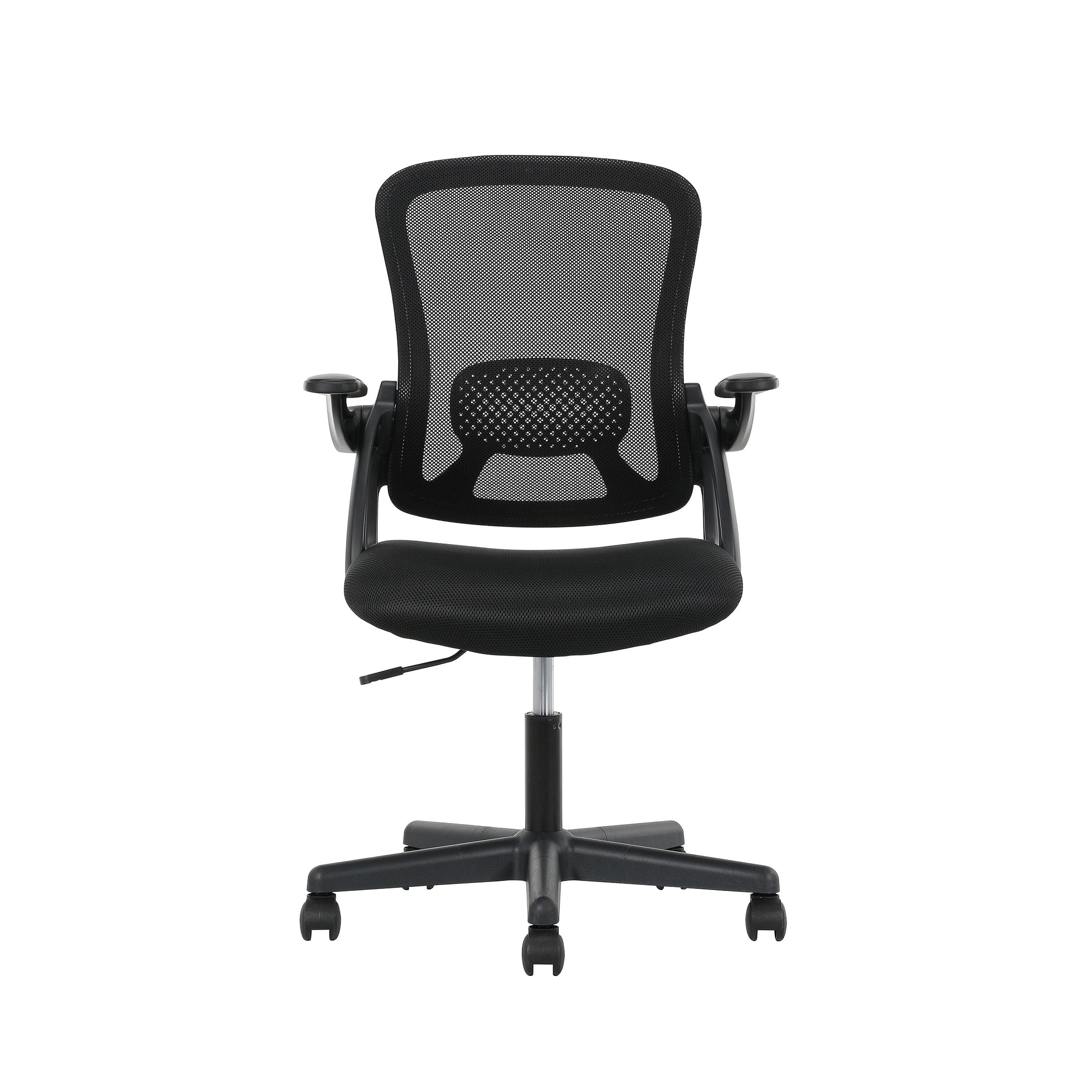 Mainstays Ergonomic Office Chair with Adjustable Headrest, Black Fabric,  275 lb capacity