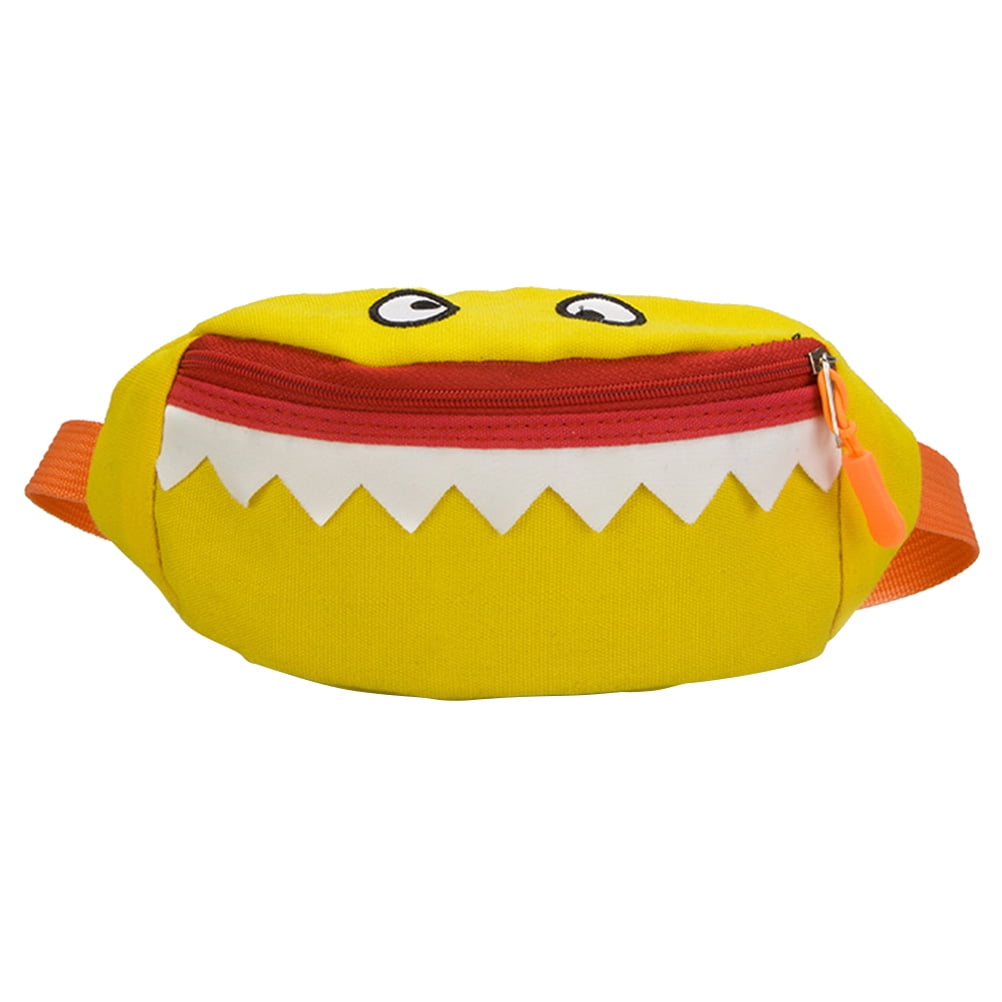 Cartoon Canvas Crossbody Bag Shape Waist Bag Kids Change Purse