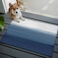 thumbnail image 3 of Navy Blue Ombre Entryway Rug 2'x3'&nbsp; Non Slip Front Door Mats, Modern Abstract Art Texture Entrance Rugs Indoor Outdoor Carpet, Washable Floor Mats Small Area Rug for Bedroom Kitchen, 3 of 8