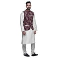 thumbnail image 2 of Atasi Indian Traditional Kurta Churidar Pajama Set With Nehru Jacket For Men, 2 of 3