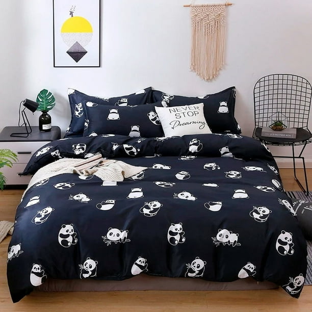 Adorable juego de cama de panda