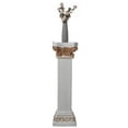 thumbnail image 5 of Decorative Modern Fiberglass White and Gold Plinth Roman Style Column Ionic Pedestal Vase Stand for Wedding, Living, 5 of 9
