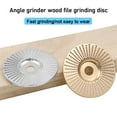 thumbnail image 4 of Shaping 4 Inch Wood Carving Disc For Angle Grinder With 5/8-inch Arbor Wood Shaping Disc Angle Grinding Wheel  Tool Wood Cutting Shaper, 4 of 6