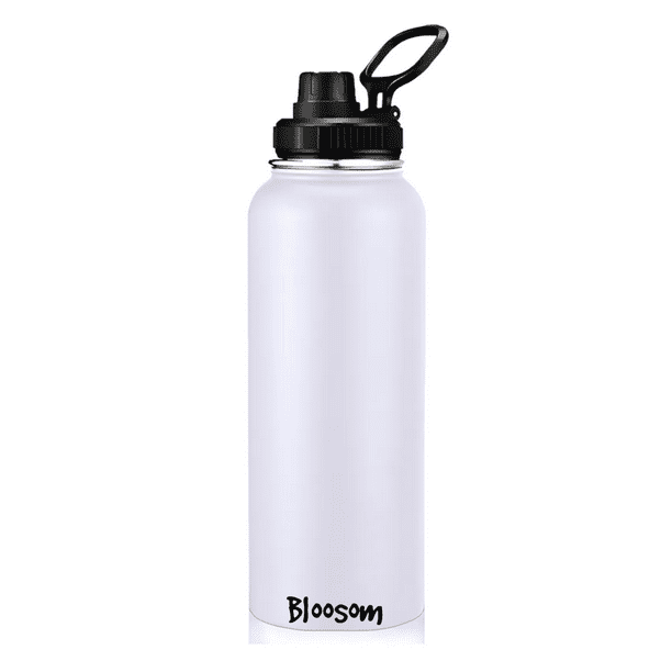 Termo Bloosom Vaso-botella Acero Inoxidablecon Fría/caliente 40 Oz Blanco