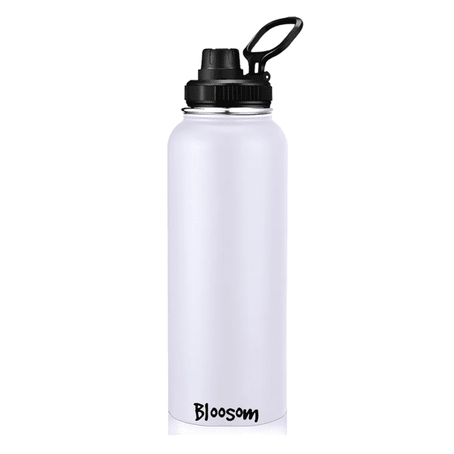 Termo Bloosom Vaso-botella Acero Inoxidablecon Fría/caliente 40 Oz Blanco