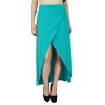 thumbnail image 7 of Bimba Women Asymmetrical Rayon Skirt High Low Skirt, 7 of 7