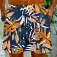 thumbnail image 5 of Aloohaidyvio George Mens Hawaiian Beach Surf Pants With Pockets Quick Dry Athletic Drawstring Shorts, 5 of 5