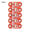 thumbnail image 2 of Smd Led White Led 50 Pcs LilyPad LED Module White Wearable  Mounted LED DIY Kit For  3~5V, 2 of 8