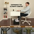 thumbnail image 4 of Cartizma Under Desk Ergonomic Foot Rest for Office – Memory Foam Foot Stool with Anti-Slip Base for Leg & Back Pain Relief – Black, 4 of 7