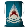 thumbnail image 1 of YUSDECOR Panier de Rangement Jaws Raster avec Cordon de Serrage Taille 24x32 Pouces, 1 of 3