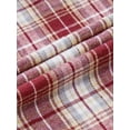 thumbnail image 6 of sogami Red Plaid Flannel Shirts for Men Long Sleeve Casual Button Down Shirt, 6 of 8