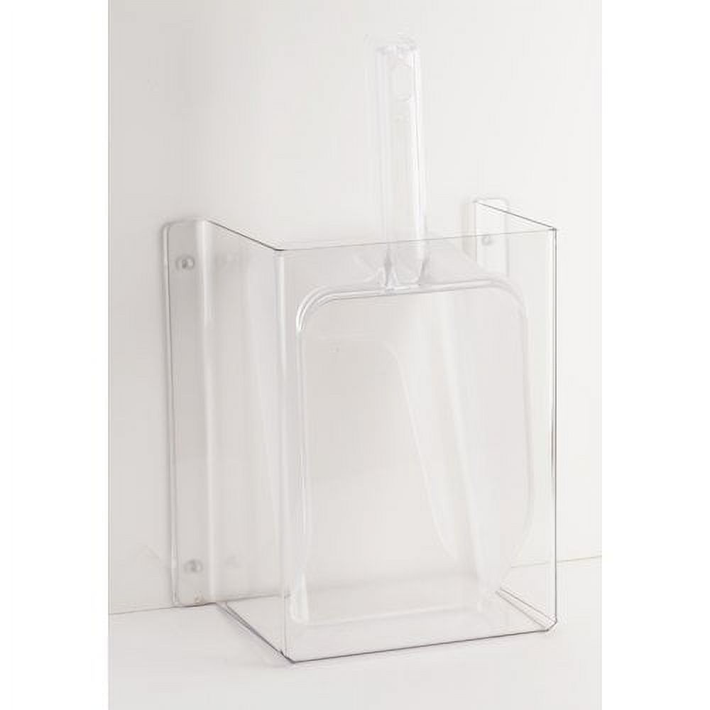 Cal Mil 623 Polycarbonate Wall Mount Scoop Guard - 6 oz - Clear