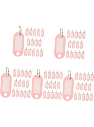 30 Pcs Key Tag Bag Tags for Luggage Metal Keychain Metal Tags Key Tags with  Labels Instrument Tag Labe Key Labels with Ring Key Identification Tags