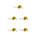 thumbnail image 1 of kurtrusly Wedding Decor With Simulated Calla - Choose Variety Of Colors And Styles With High 3D And Simulation Durable PU Orange Heart Yellow 5PCS, 1 of 6