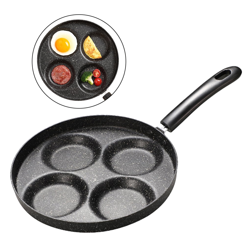 Omelette Pan Mini Fourhole Flat Frying Pan Breakfast Dumpling Nonstick