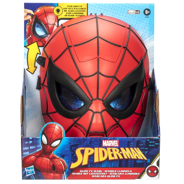 Marvel Spider-Man Glow FX Mask Role Play Toy for Kids, Costume