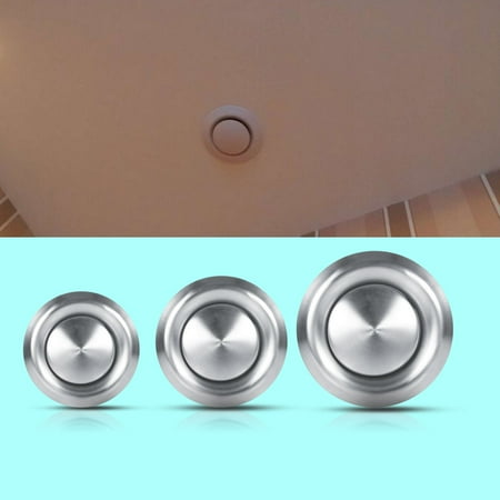 Ventilation Ducting - WALFRONT 3 Sizes Adjustable Wall Ceiling Home Stainless Steel Air Vent Round Ventilation Duct Cover New , Ventilation Ducting Cover, Wall Stainless steel Air Vent