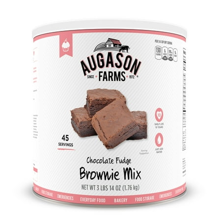 Augason Farms Chocolate Fudge Brownie Mix, 62 Oz