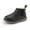A04/Black With Fleece, variant on Toddler Boys Girls Boots Waterproof Winter Snow Chelsea Booties Short Ankle Shoes