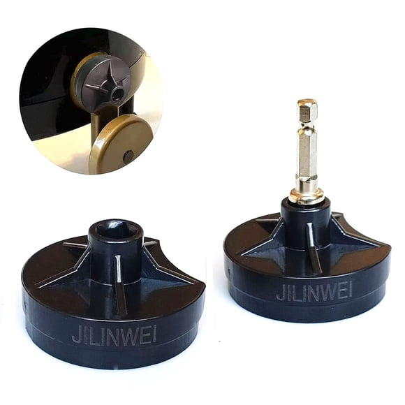 JILINWEI [2 unidades] Adaptador de máquina de tejer Addi con 1 pieza de destornillador eléctrico de punta de acero hexagonal para taladro Adaptador de corriente de punto rápido Adaptador de manivela p