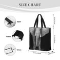 thumbnail image 3 of Fotbe Indian Elephant Bolsa Tote con Estampado para Mujer, Bolsos con Cremallera, Bolsa de Hombro Casual de Gran Capacidad con Bolsillos Internos, 3 of 7