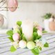 thumbnail image 5 of Corona de Pascua con huevos simulados | Decoración colgante de primavera para puerta | Guirnalda de hojas y frutas de PVC para decoración del hogar, fiestas o bodas., 5 of 6
