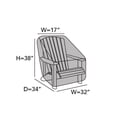 thumbnail image 2 of Covermates Adirondack Chair - Premium Polyester, Weather Resistant, Drawcord Hem, Seating and Chair Covers-Stone, 2 of 9